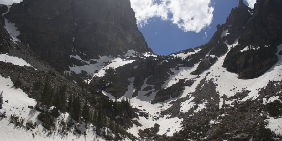 View of Emerald Lake at the Rocky Mountains