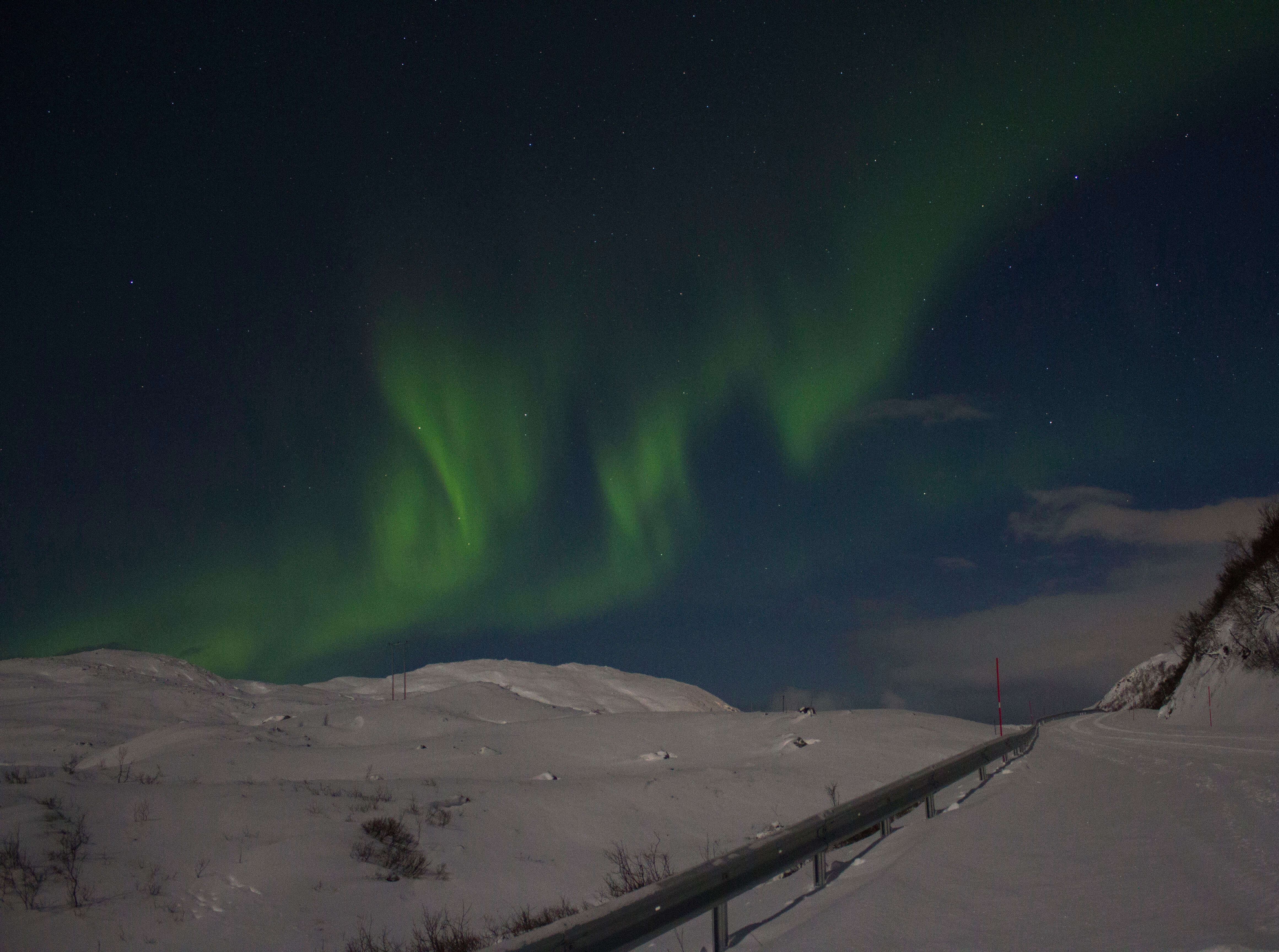 Aurora borealis outside Tromsø