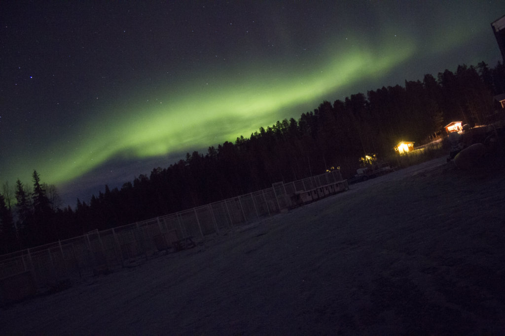 Beautiful aurora in Sweden