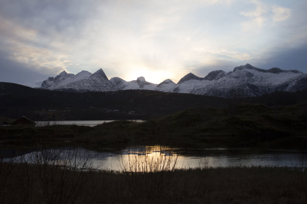 Mountains near Saltstraumen in Norway
