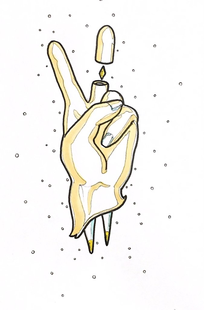 drawing of the two of diamonds