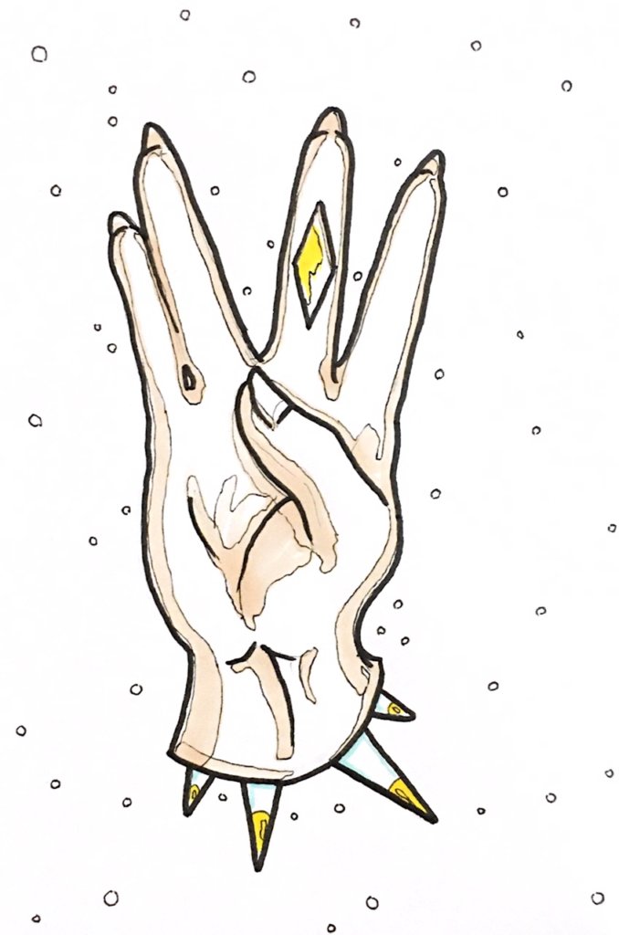 four of diamonds drawing