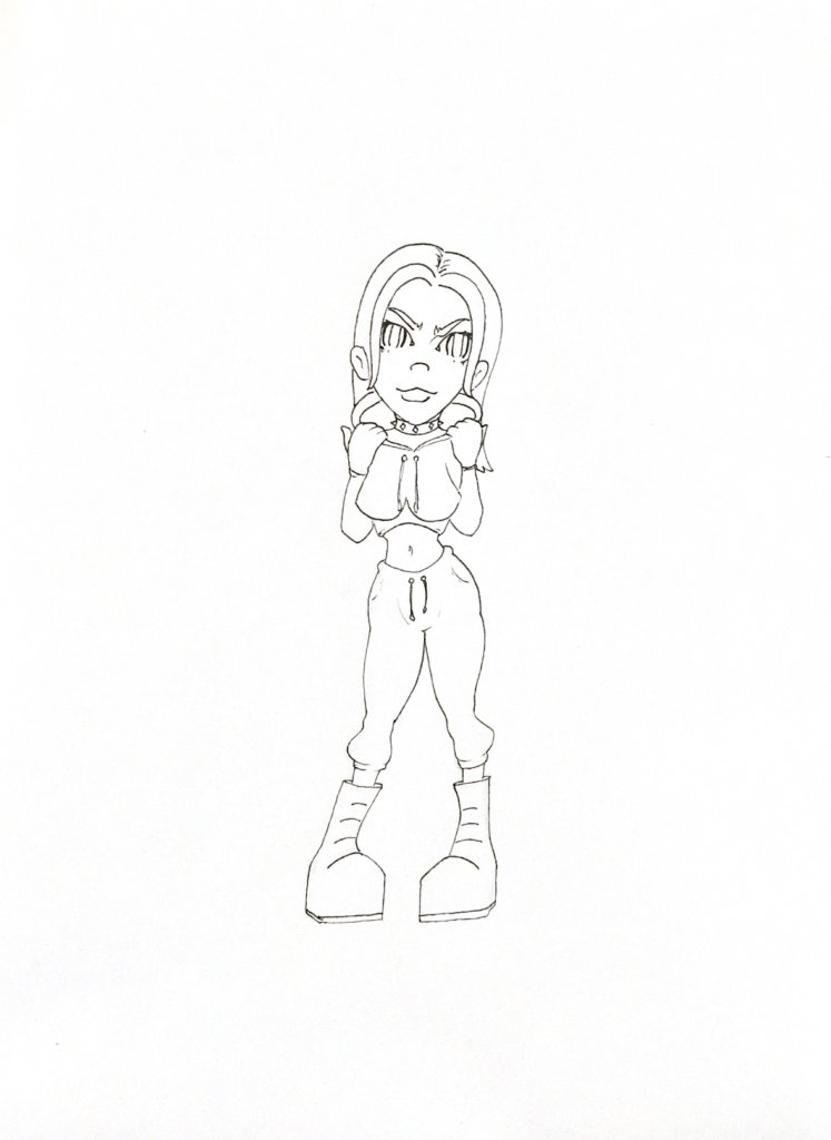 WIP drawing of Billie Eilish