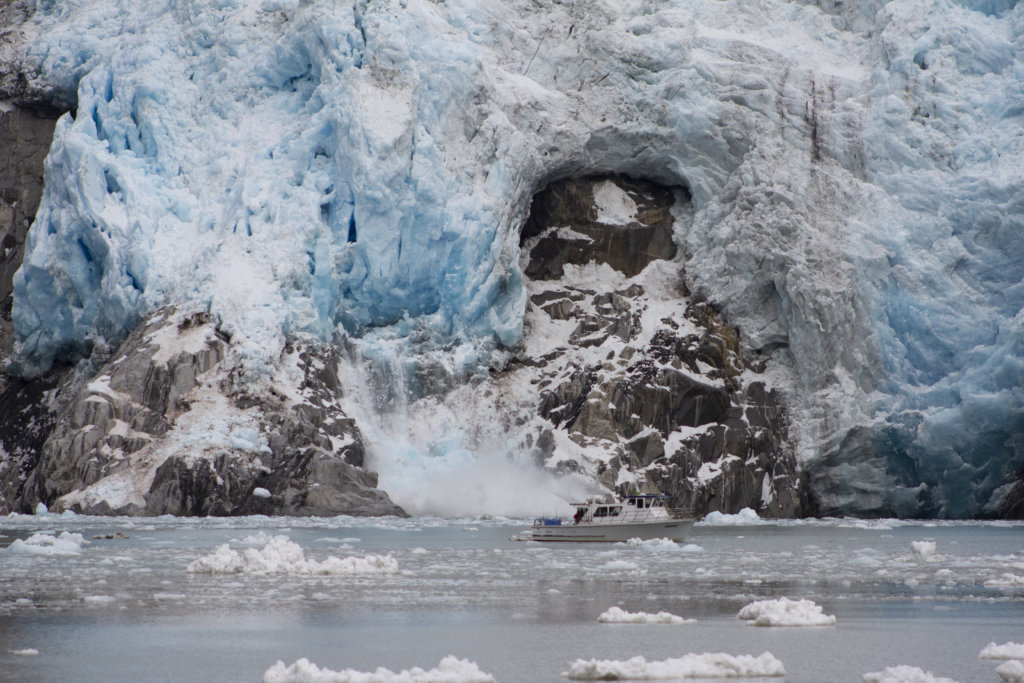 Calving glacier at Harrison Bay