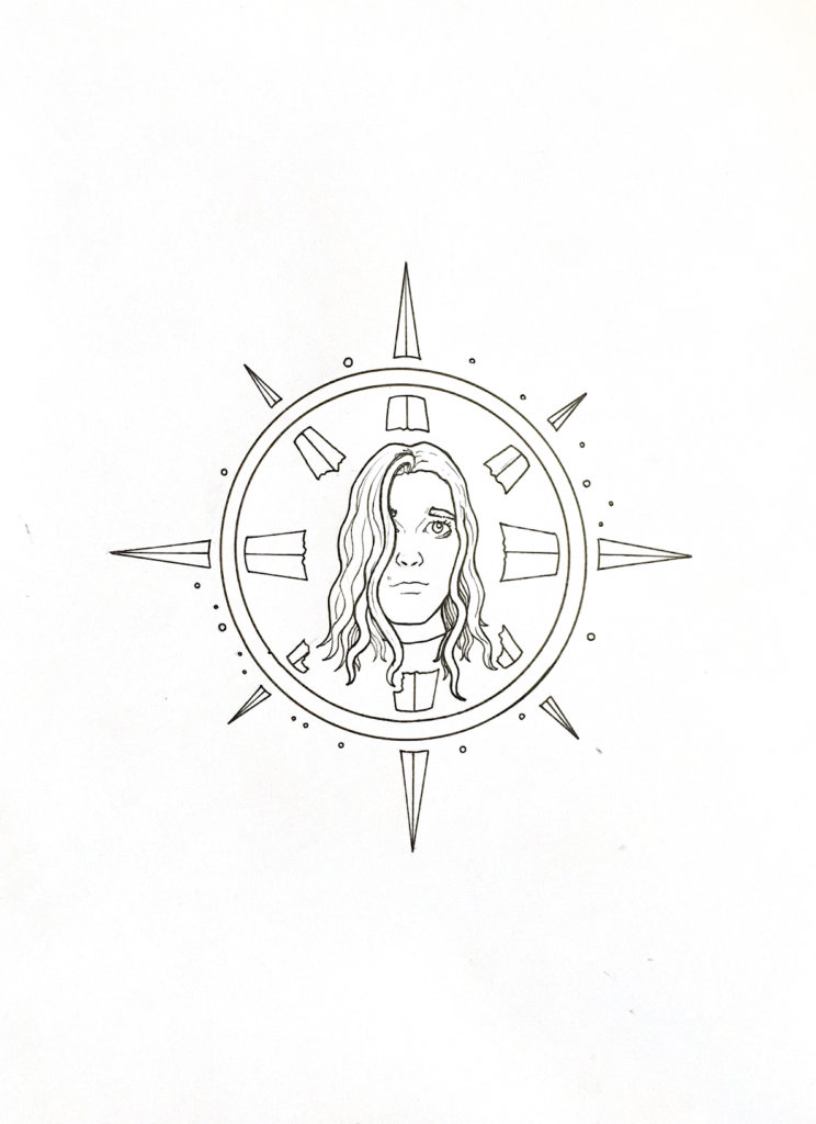 WIP Drawing of Bella's cover art