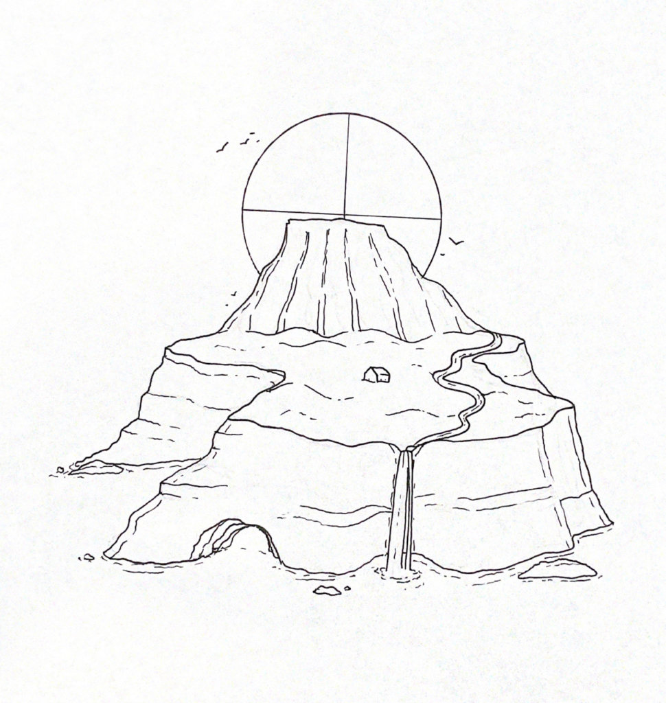 WIP illustration of faroe islands