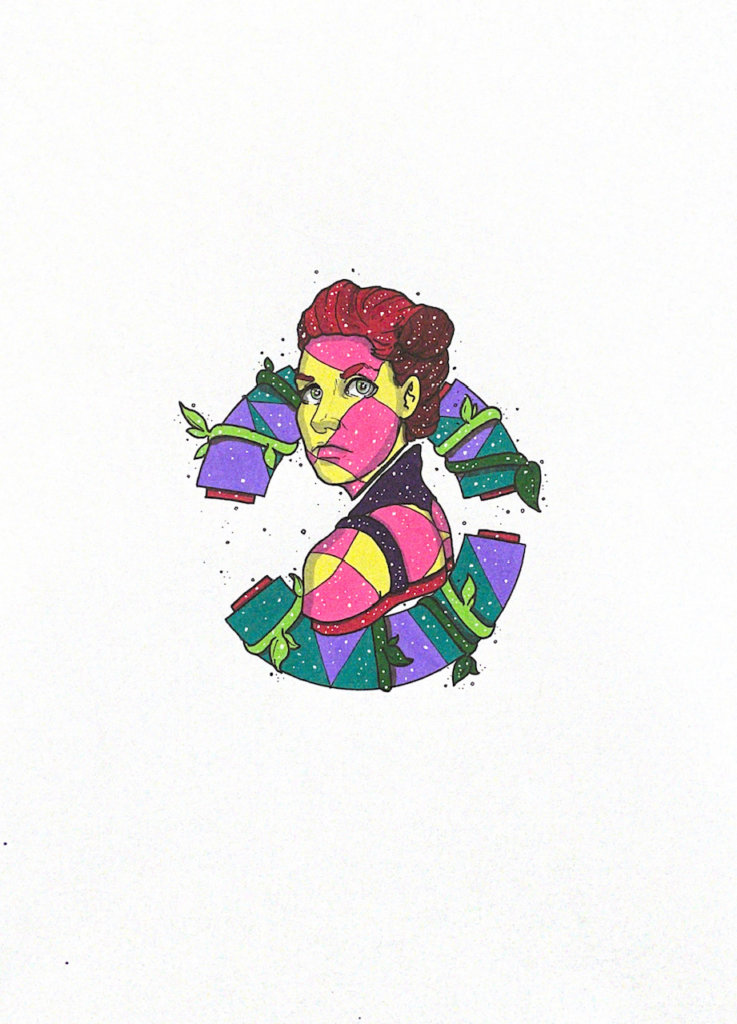 color illustration of amanda palmer