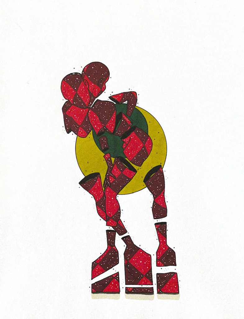 color illustration of two people combined into one form